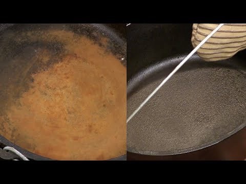 How to Clean Old Rusted Dutch Oven or Skillet