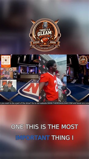 Shedeur Sanders addresses the media. #shedeursanders #Dawgpound #AWTCB #ClevelandBrowns #StreamYard