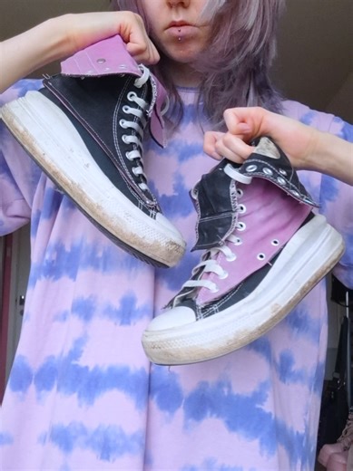 i'll keep doing unhinged converse mods until they bring back the colourful X-HIs