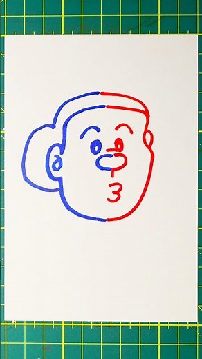 How to Draw Gian's Mom with Both Hands! "Doraemon" #shorts #Doraemon #illustration #drawing #howt...