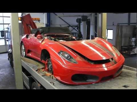 Ferrari F430 Schlimmer Unfall Crash Accident - www.kfzdemontage.de
