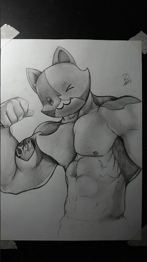 Drawing Meowscles #shorts #fortnite #fortniteshorts fortnitesh