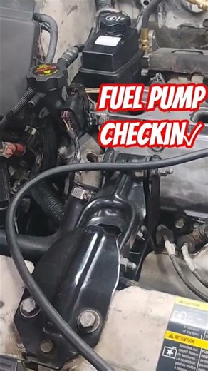 Chevrolet Impala Fuel pump checking #engineblock #automobile #mechanic