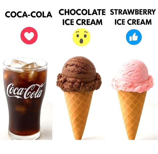 Coca-Cola is a classic cola known for its crisp caramel flavor and refreshing fizz. Invented in 1886, it remains one of the world’s most iconic and beloved soft drinks. Chocolate Ice Cream is a rich, creamy frozen dessert made with cocoa or chocolate. Smooth, sweet, and indulgent, it’s a timeless favorite for chocolate lovers. Strawberry Ice Cream is a fruity, refreshing treat made with real strawberries or strawberry flavoring. Sweet, pink, and creamy, it’s perfect for anyone who enjoys a brigh