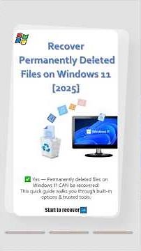 Lost Files on Windows 11? 6 Ways to Recover Deleted Data FAST!#windows11 #filerecovery