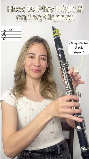 🎶How to Play High B on the Clarinet #clarinet #howtoplayclarinet #shorts