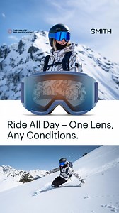 7.4K views | Ride All Day - One Lens, Any Conditions. Experience seamless transitions with ChromaPop™ Pro Photochromic, our fastest-changing lens. SMITH Goggles—built in the US for 60 years. | Smith | Facebook