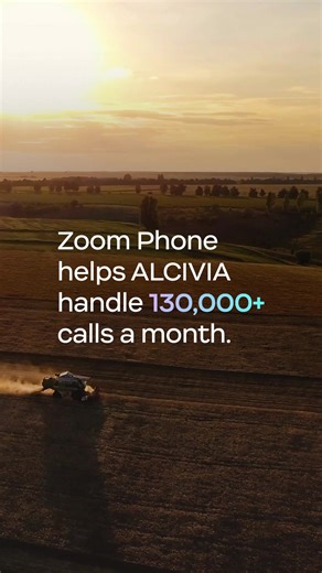 130,000 calls. Every month. That’s how ALCIVIA, an agricultural and energy co-op, uses Zoom Phone to keep things running smoothly, no matter the volume. More on the ALCIVIA story 🔗 in bio.