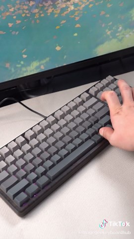 gradient gray gasket keyboard creamy sound#keyboard #game #magegee #foryou #mechanicalkeyboard