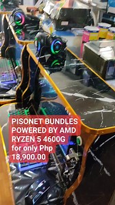 Pisonet Bundle powered by AMD RYZEN 5 4600G for only Php 18,900.00 ✅Quick Specs: ▪️AMD RYZEN 5 4600G/ 8GB RAM/ 256GB SSD/ 20" Monitor #Pisonet #PisonetBusiness #PisoNetPackage #fbreelsvideo #GameiunTechnology #trend #computerstore | Gameiun Technology