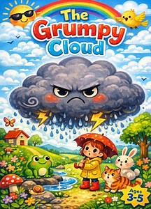 The Grumpy Cloud   Kids Printable PDF   Ages 3-5 Years Old Preschool - Etsy UK