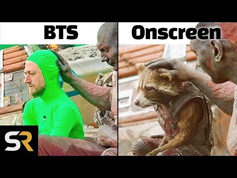 Behind The Scenes Of Filming With CGI Characters