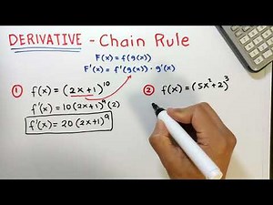 Chain Rule - Derivative of Function (Basic Calculus)
