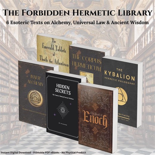 Hermetic Library Bundle PDF – Kybalion, Emerald Tablets, Book of Enoch, Corpus Hermeticum, Alchemy & Occult Wisdom - Etsy Australia