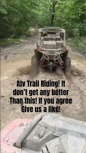 Atv & SxS mud trail riding is as good as it gets! #atv #sxs #mud #mudding #offroad #trailriders