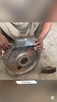 Part 1 Gear Tooth Manufacturing Process | Iron Cutting & Shaping in Factory #lathemachine #factory