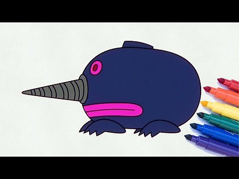 もぐりん お絵描き・塗り絵