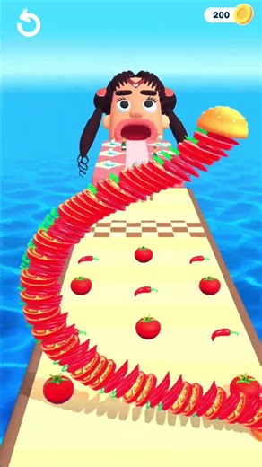 🍔🍔 Mini Running Game Gameplay Shorts | Crazy Speed Run Challenge #level4
