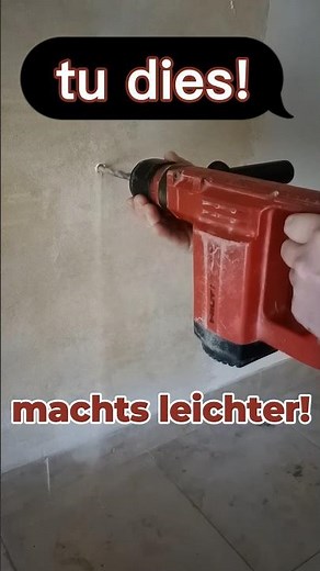 Tipps und Tricks, Löcher bohren, kein Staub 😜