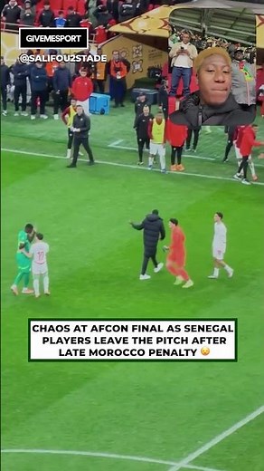 Senegal vs Morocco: the controversial walk-off that stunned AFCON 😮 #afcon