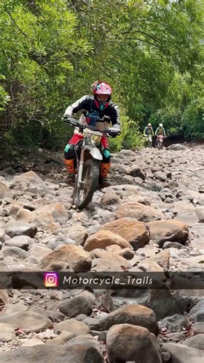 River bed practice time @MotorcycleTrailsRAW #riverbed