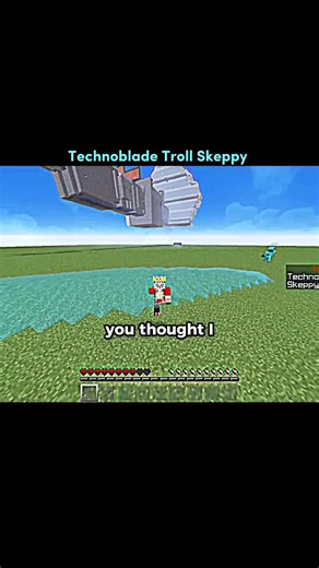 Technoblade Troll Skeppy 🤠|| #shorts #technoblade #skeppy