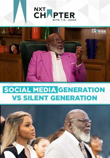 We unlocked a real conversation about generational differences between T.D. Jakes and Sarah Jakes Roberts. Watch the full episode with Sarah Jakes Roberts on NXT Chapter Podcast YouTube, and listen on iHeart or wherever you stream your podcasts. #tdjakes #nxtchapter #sarahjakesroberts #generations