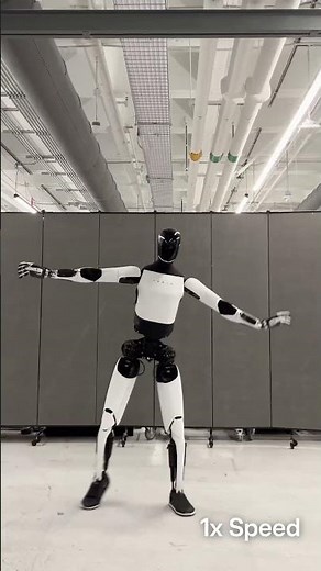 Tesla Optimus robot dances in new video. It's 100% real and contains no CGI. It's 1x speed.