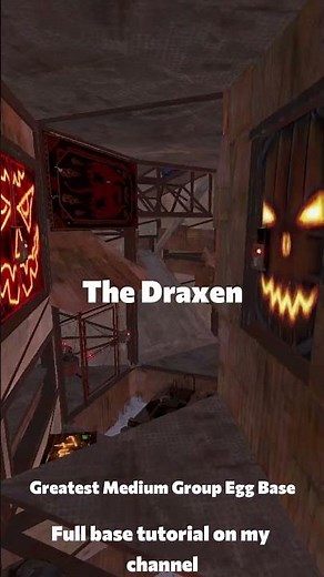 The Draxen - META Medium Group EGG BASE - HIGH RAID COST - ANTI SIEGE - Rust Base Designs 2025