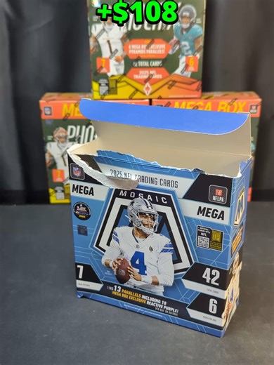 Day 11 of opening 1 pack until I get a Mosaic Case Hit. https://www.ebay.com/usr/goldscollection https://whatnot.com/invite/goldscollection #casehit #mosaic #1packaday #stainedglass #packopening