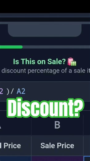How to calculate discount in Excel