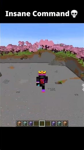clearing Japanese forest with crazy command in Minecraft!