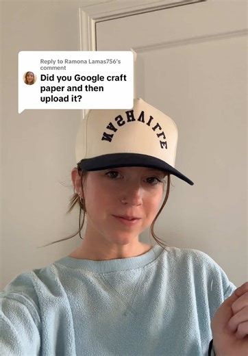 Replying to @Ramona Lamas756 we’re googling “craft paper background”; saving to camera roll, then upload and expand it in canva!! 🫶🏼