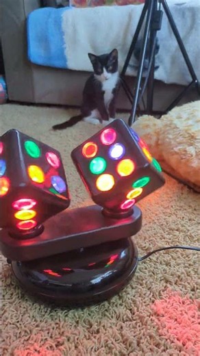 Mozart's Toy Museum: Day 58 - Disco Rotating Dice Light