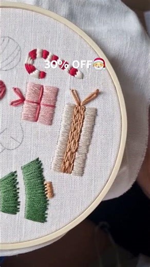 Annual Christmas patterns sale🎅 #embroidery #craft #stitch #tutorial #diy #christmas #handmade #art