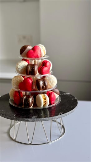 Julia · Macarons course online · Recipes | Macarons Edinburgh on Instagram: "A little ASMR while I build a macaron tower 🥰 If you’d like one for your own celebration, you can order via the website — the link is in the bio. #asmr #macarontower #macaronasmr #dessertasmr #edinburghmacarons"