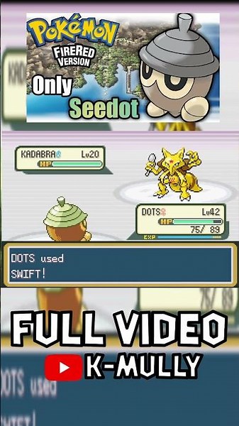 Is It Possible To Beat Pokemon Fire Red With ONLY Seedot? vs Rival 4 #shorts
