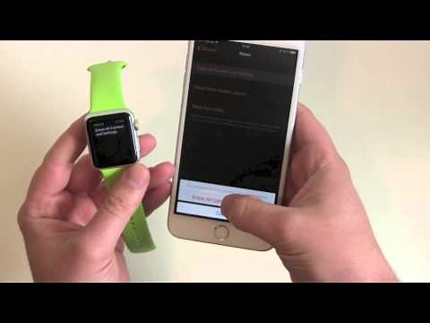 How to reset the Apple Watch