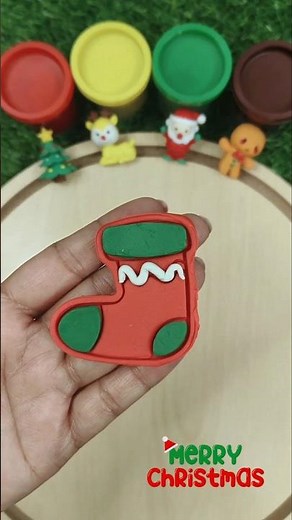 Christmas Stocking with Play-Doh🧦| Jingle Bells Dance Song #cocomelon #toddlerlearning #shorts