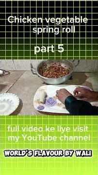 Crispy Vegetable Spring Roll Recipe | Easy Homemade Veg Spring Rolls | Chinese Snack