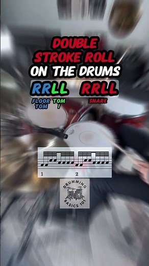 How to Play a Double Stroke Roll like a PRO Drummer 🥁