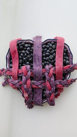 blueberry pie blueberry and raspberry crust! #bakingtiktok #pie #piemaking #blueberrypie