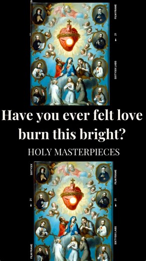 In The Heart of Jesus, Juan Patricio Morlete Ruiz transforms devotion into radiance. Painted in 18th-century Mexico, this masterpiece burns with gold and mercy — a vision where love itself becomes light. The Sacred Heart glows with both suffering and redemption, surrounded by saints who reflect its divine fire. Here, beauty and theology meet in one heartbeat — faith turned into flame, and pain into grace. Share this masterpiece with someone who cherishes sacred art, and follow Holy Masterpieces 