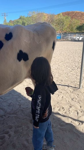 Krysten Ritter on Instagram: "Beautiful day at @thegentlebarn with my 👶🏻❤️"