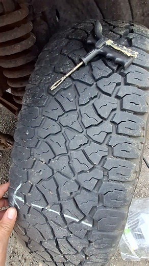 how to find tire air leak and plug tire
