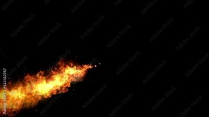 4k. Fire explosion explosion fire bomb smoke explosion animation on green screen. Stock Video