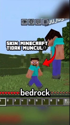 HOW TO FIX THE SKIN NOT LOADING BUG IN MINECRAFT BEDROCK EDITION... #minecraft #minecraftmemes