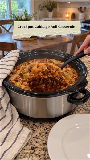Crockpot Cabbage Roll Casserole