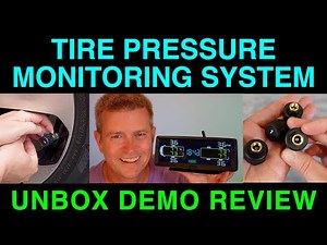 Tire Pressure Monitor System Color Display RV 5th Wheel Motorhome SUV Truck PSI Temperature Demo