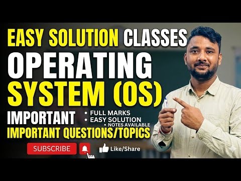 Operating System l OS l BCA-4TH SEM l CCSU l EASY Explanation l Full Marks l Notes Available l Share